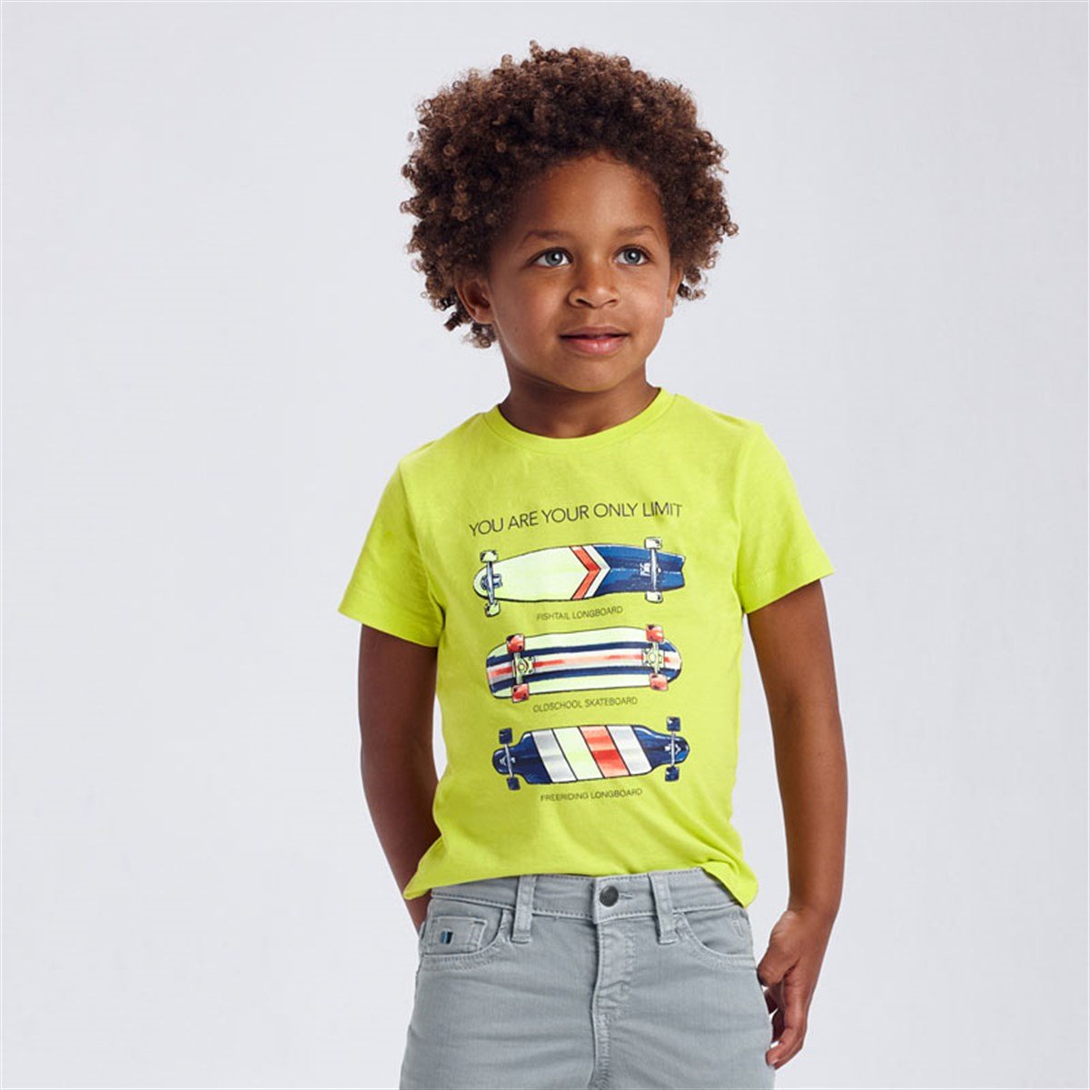 MAYORAL 3044 T-SHIRT-KISA KOL-KAYKAY  YESIL