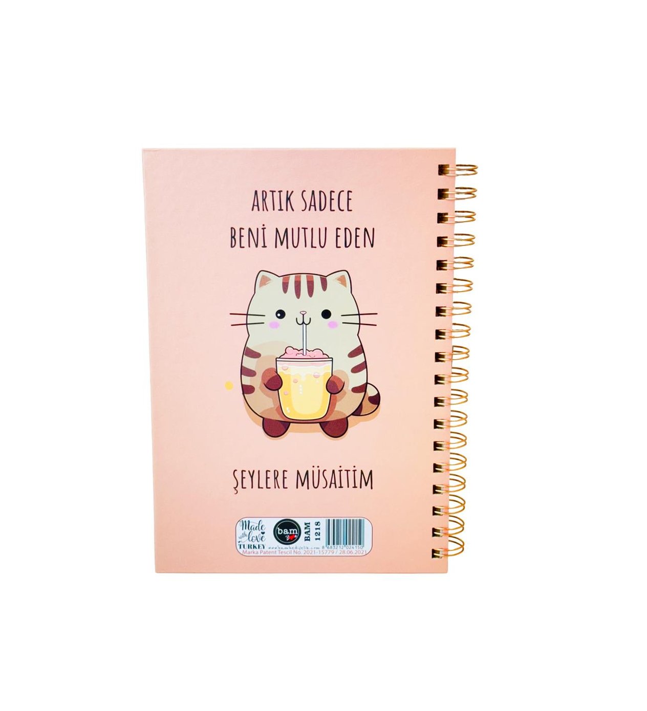 Artık Sadece Beni Mutlu Eden Şeylere Müsaitim Tasarımlı Konuşan Ajanda	giftmodaBAM-1218