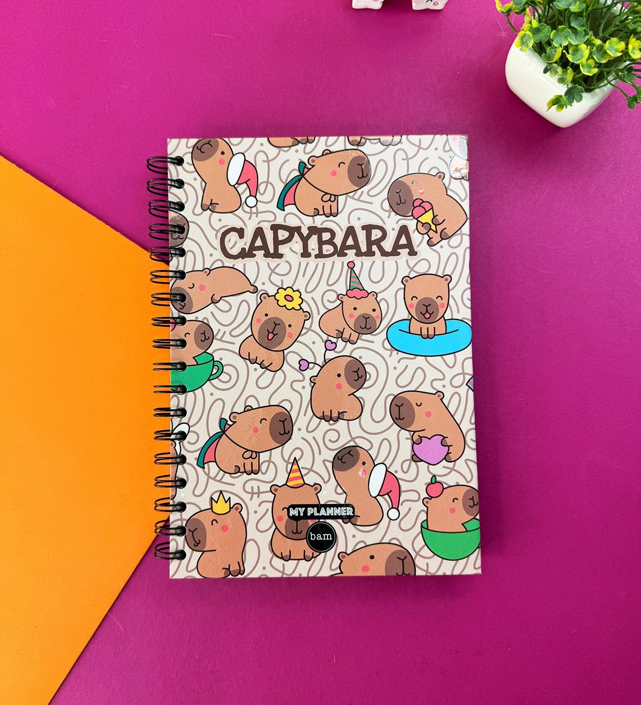 Capybara Mood Tasarımlı Konuşan AjandagiftmodaBam-1315	