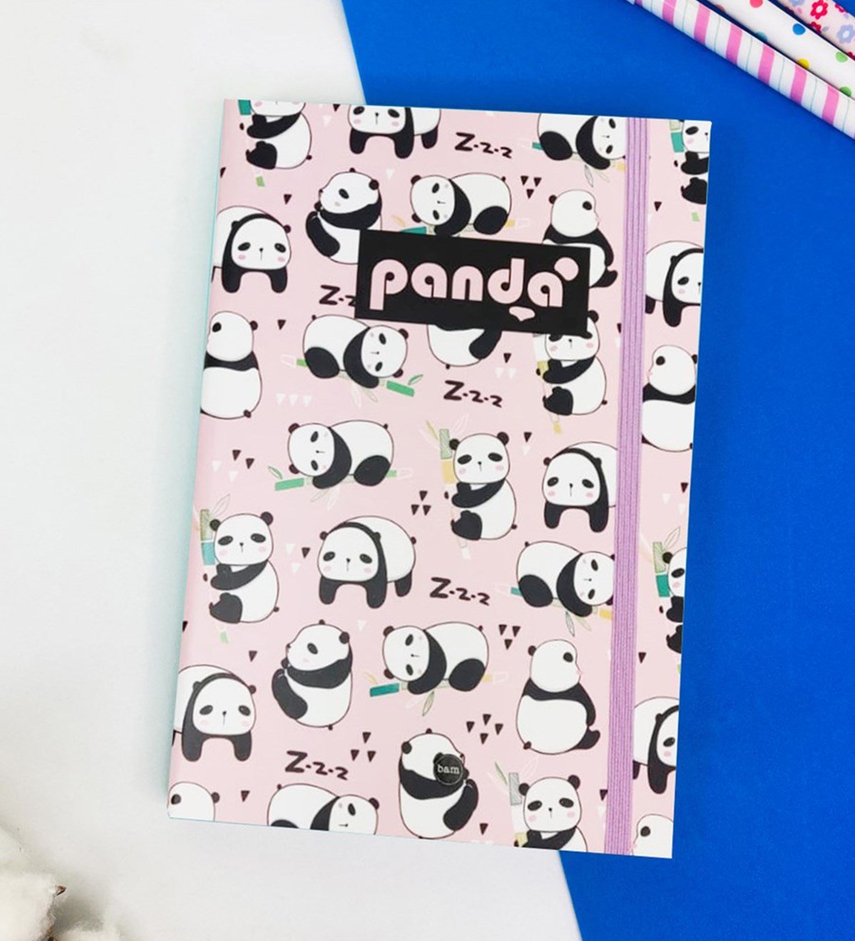 Panda Tasarımlı Lastikli DeftergiftmodaGmd100335