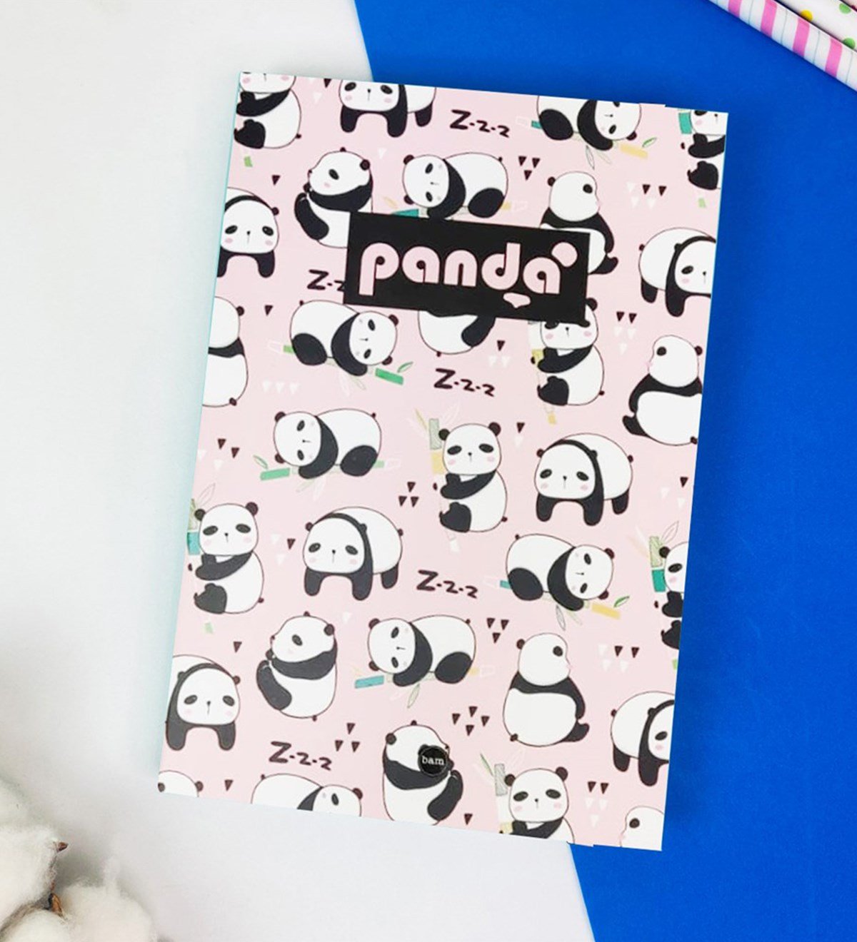 Panda Tasarımlı Lastikli DeftergiftmodaGmd100335