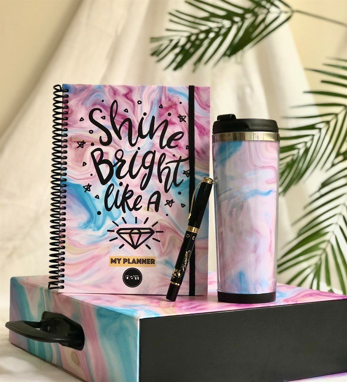 Elmas Tasarımlı Özel Kutulu Hediye SetiGiftmoda Elmas-Mug-MKA