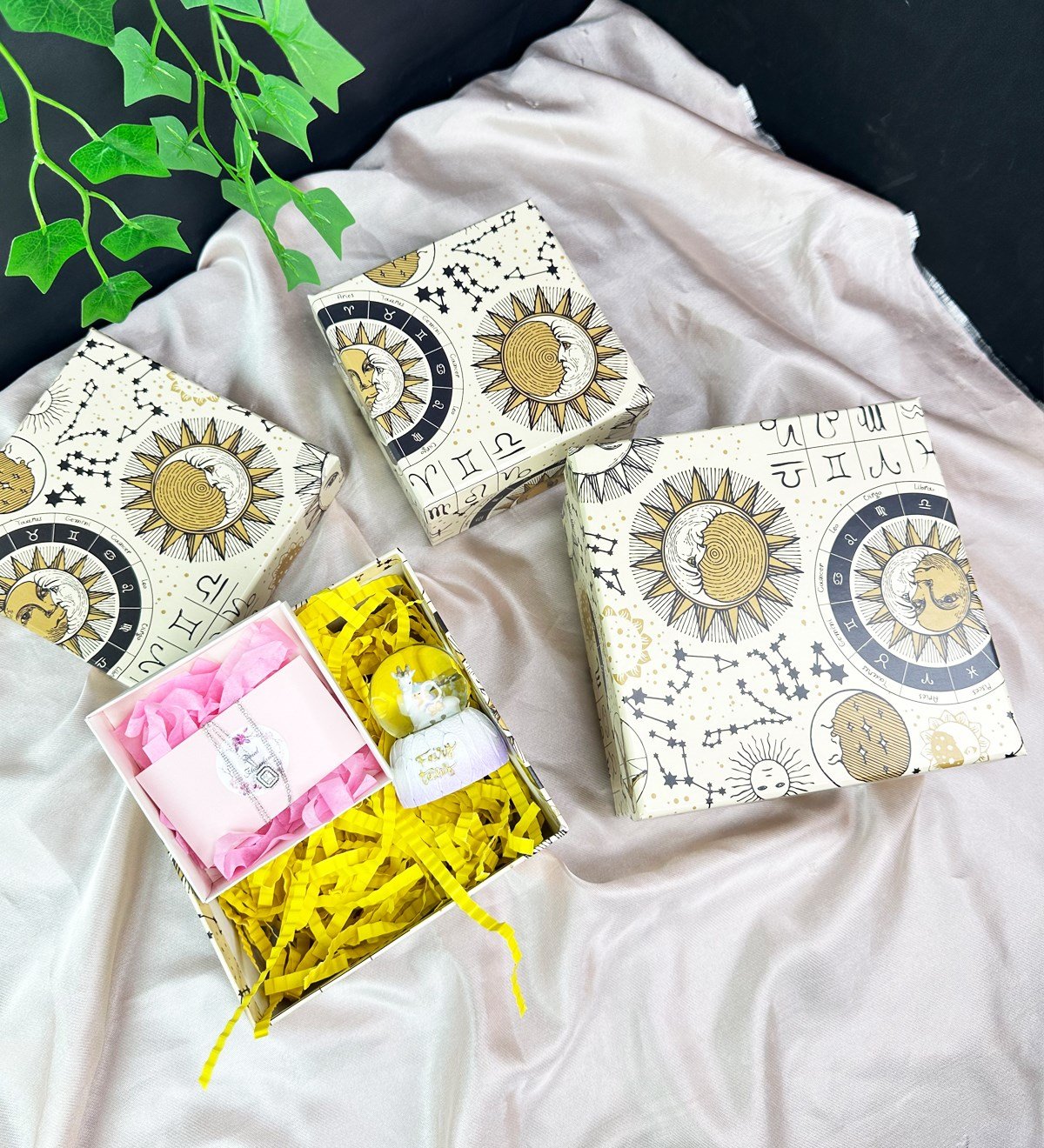 Tarot Ay Ve Güneş Tasarımlı 3'lü KutugiftmodaGmhk10068