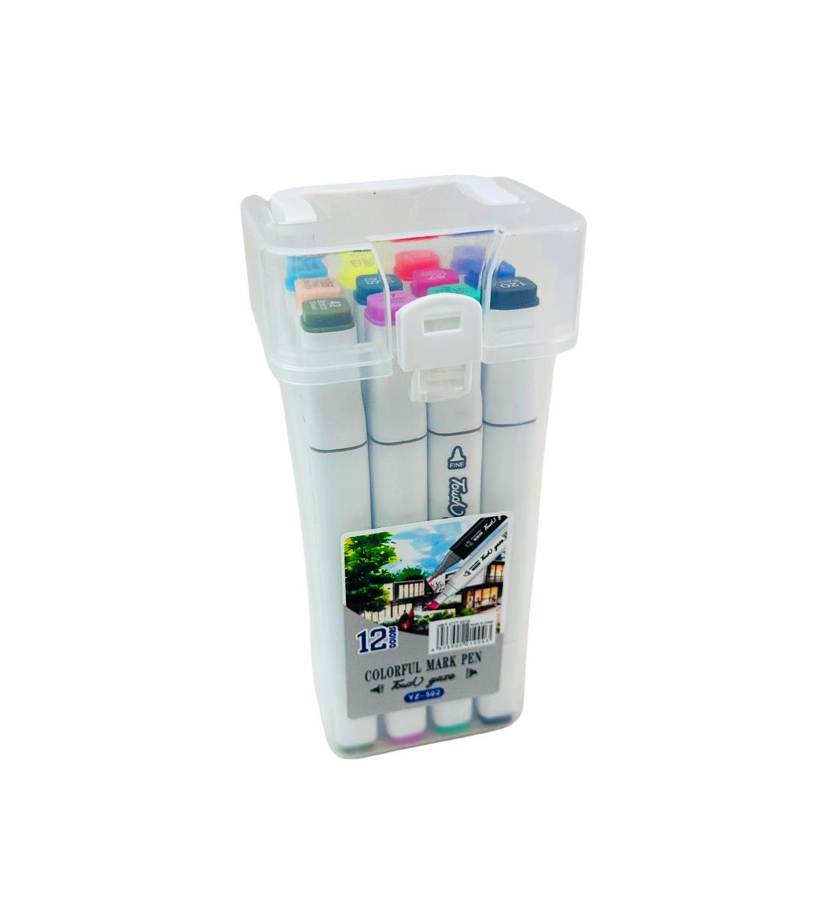 Colorful Çift Taraflı 12'li Marker Kalem SetgiftmodaBam-151