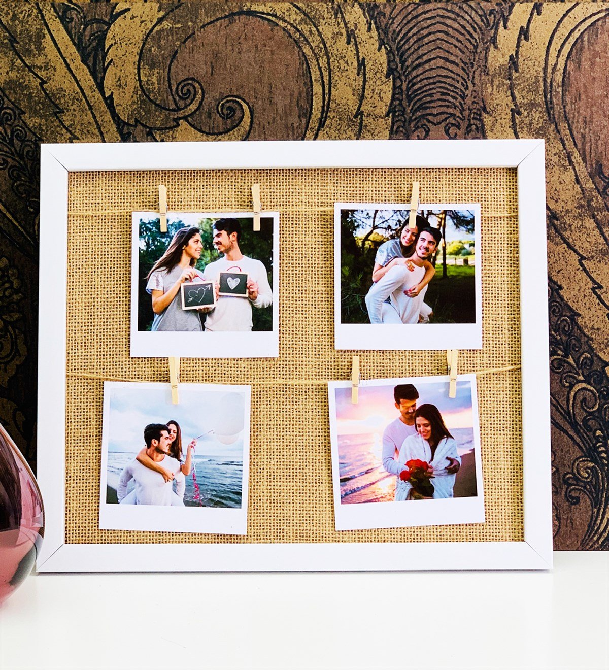 Kişiye Özel Arkası Hasır Fotoğraf ÇerçevesiGiftmodagm-2144-K-Özel