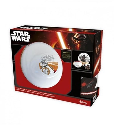 Lisanslı Star Wars Porselen 3 lü Beslenme Yemek Seti