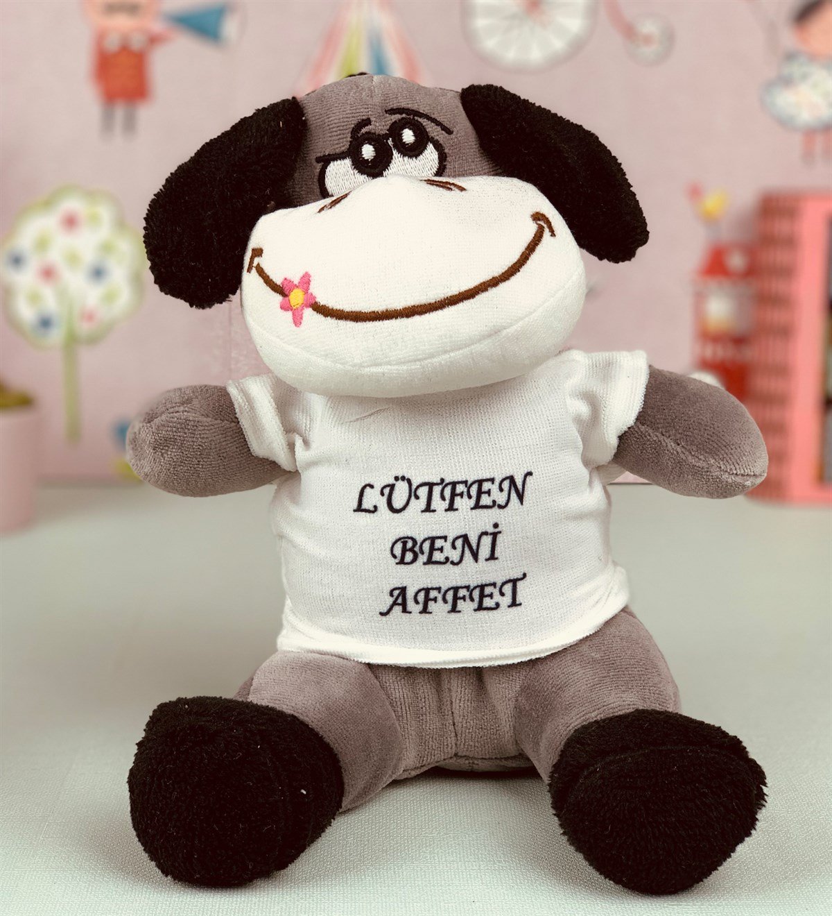 Lütfen Beni Affet Tasarımlı Peluş EşekGiftmodaEşşek-2