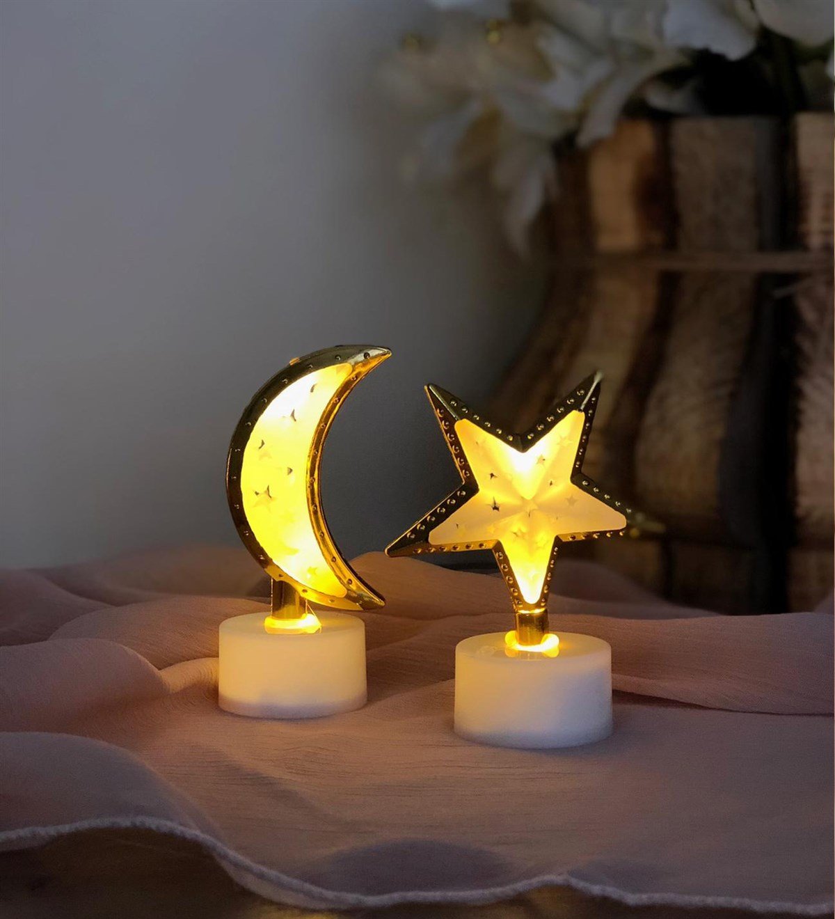 Mini Ay Ve Yıldz Gece LambasıGiftmodaGm-4048-Ay-Yıldız