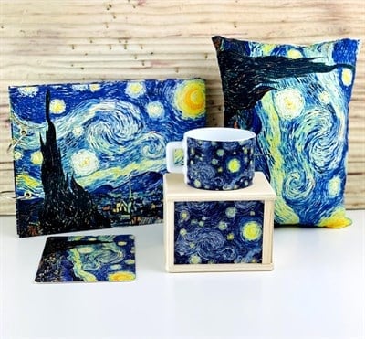 Tasarım Van Gogh Yıldızlı Geceler Hediye Seti