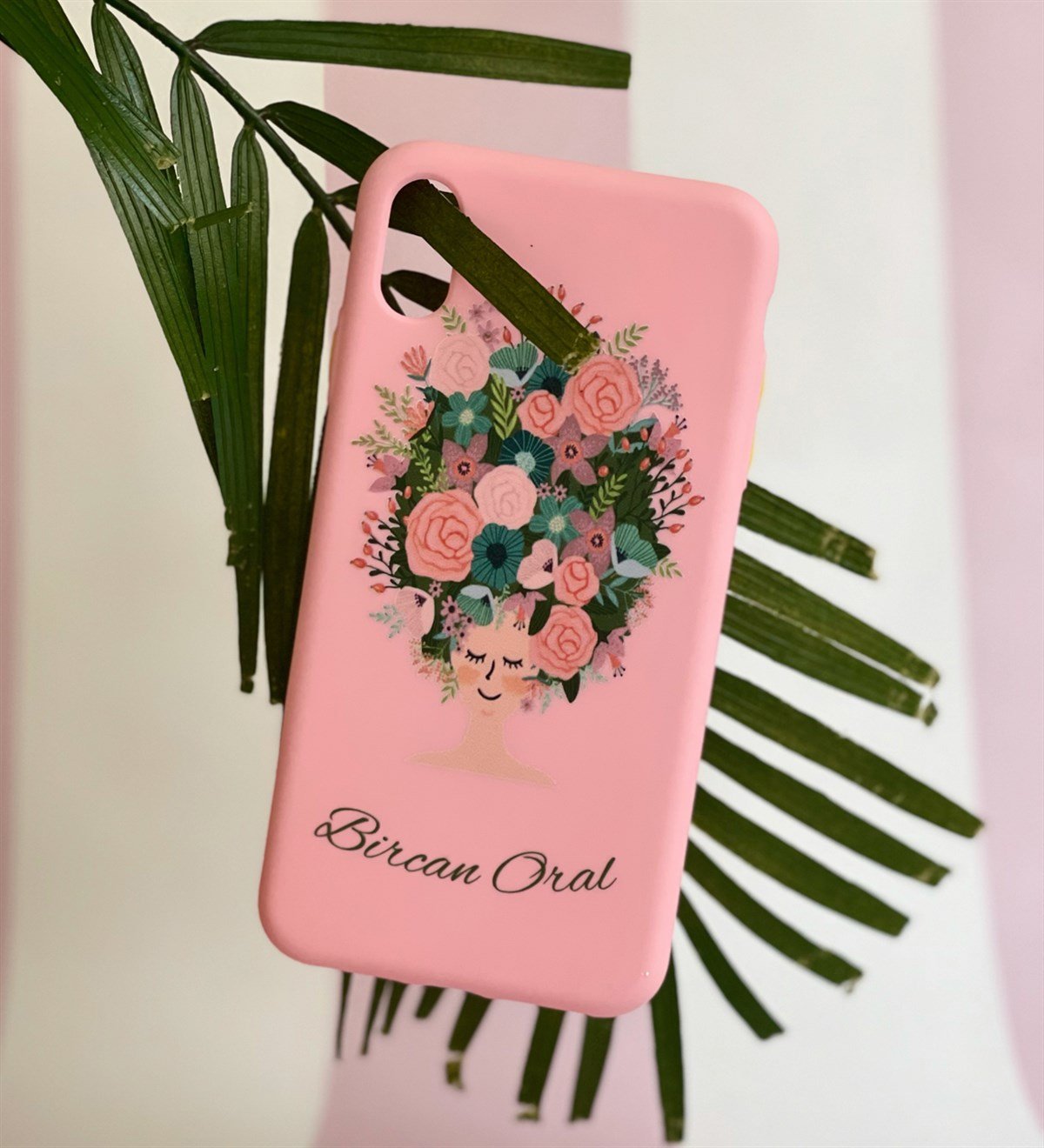 Kişiye Özel Çiçek Kadın Tasarımlı İphone KılıfGiftmodaGmklf100001