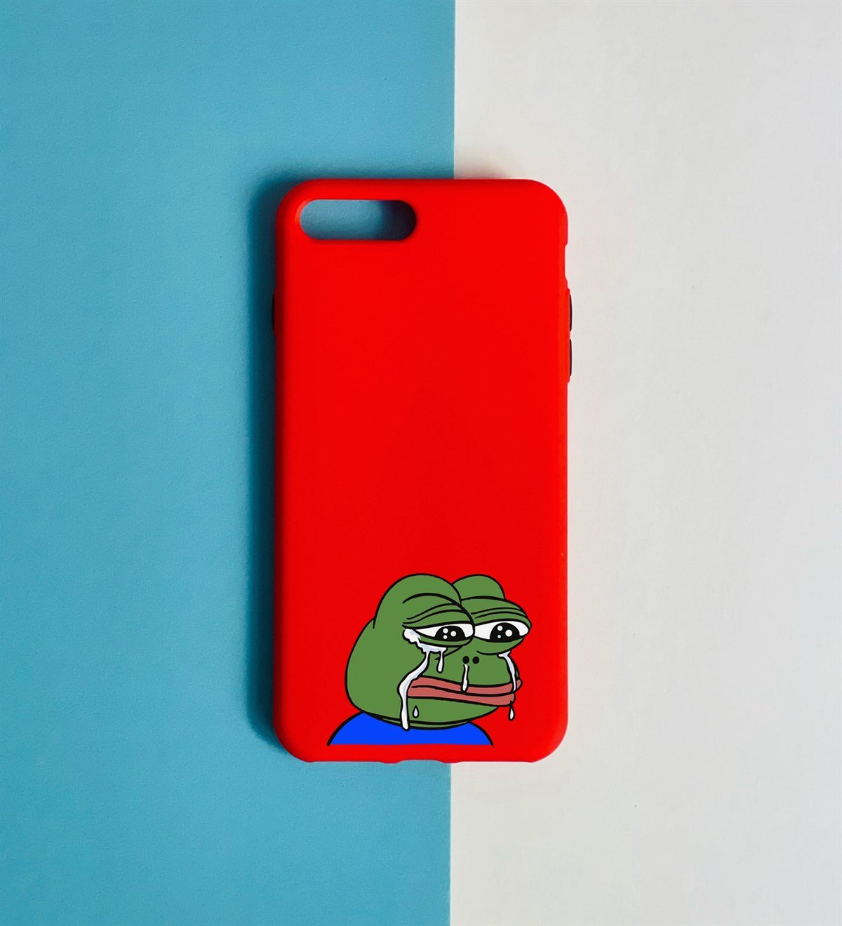 Kurbağa Pepe Tasarımlı iPhone 8 Kılıf giftmodaGmklf100040