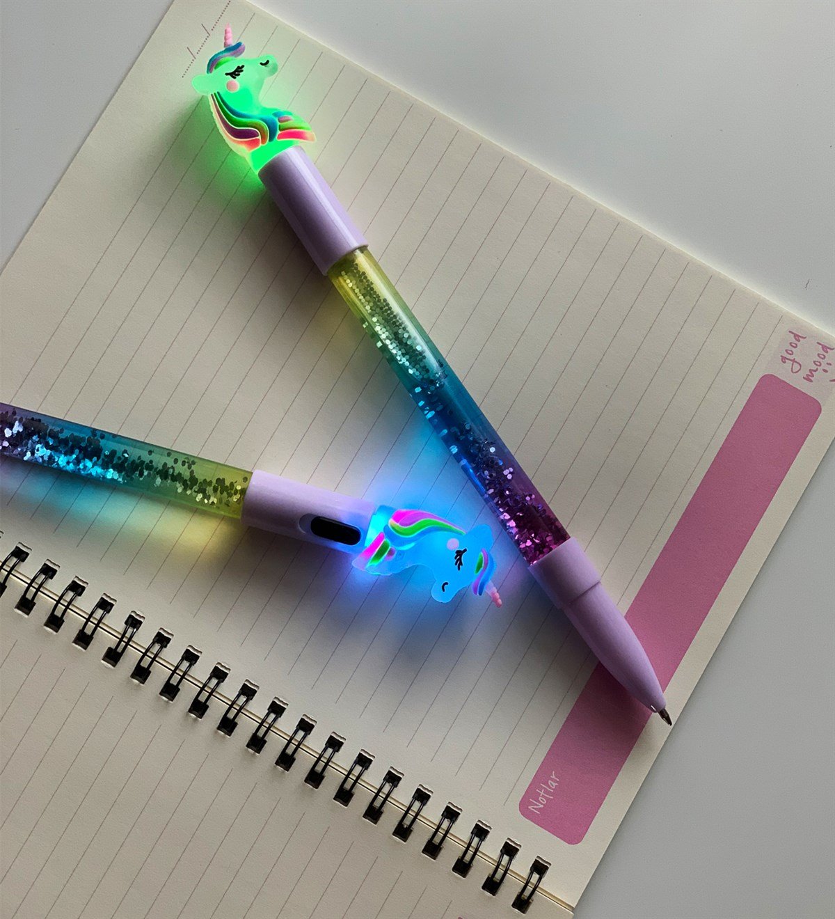 Unicorn Işıklı İçi Simli Jel Kalem GiftmodaGM-2012