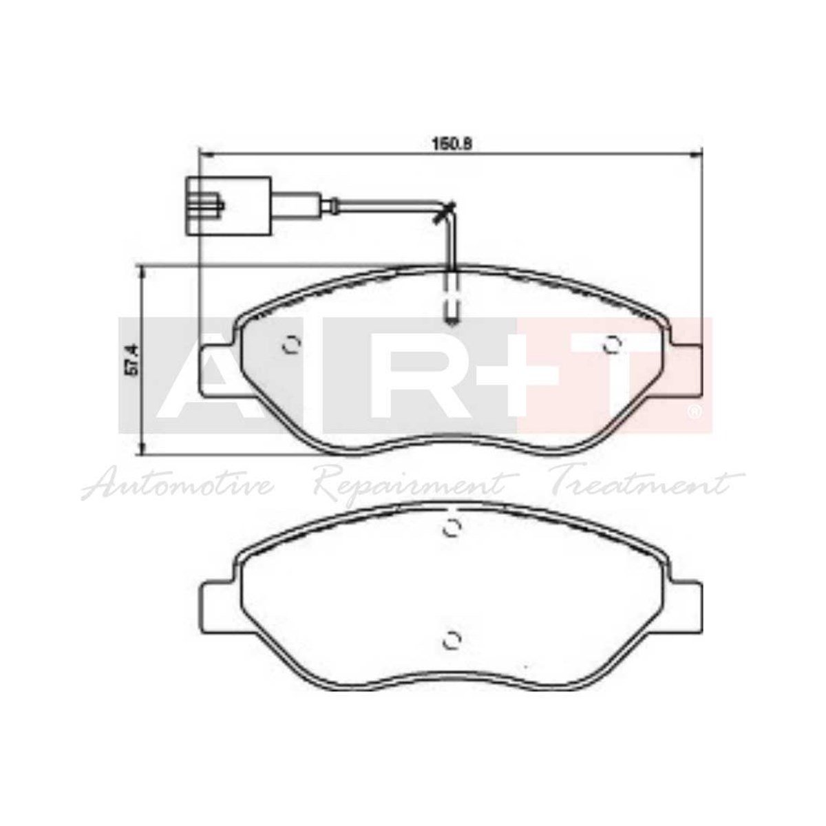 Balata Fıat Bravo II (07-) Stilo (01-) (04-) Bravo (07-) Alfa Romeo Mito (08-) Lancia Delta III (08-) Ön - İkaz Kablolu
