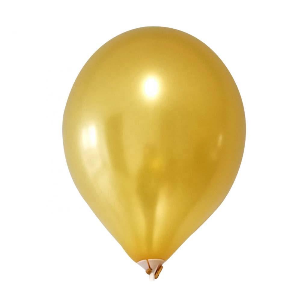 12 İnç Metalik Gold Balon 10 Adet