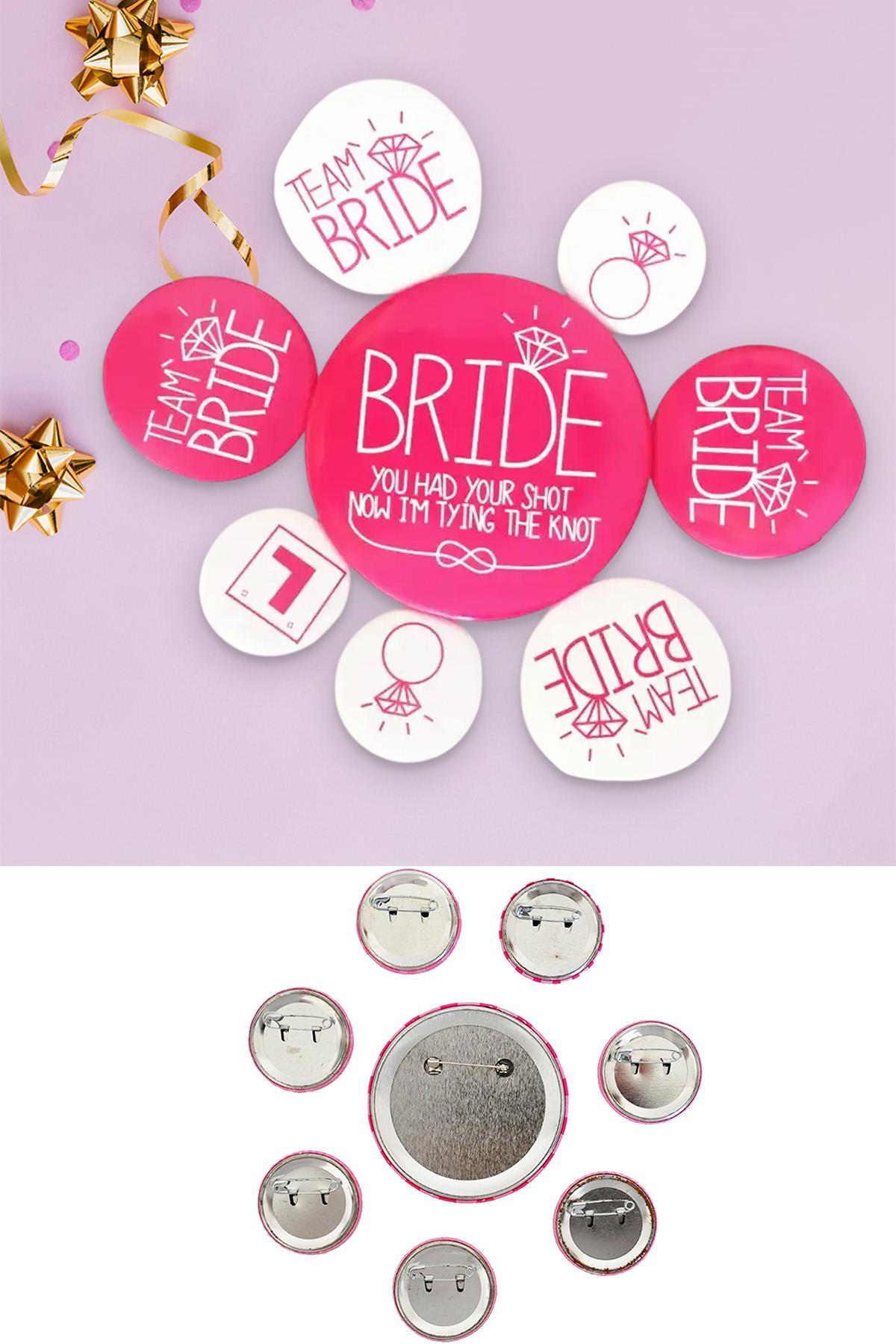 Bride To Be Party Pin; Party Rozeti ile Bekarlığa Veda Aksesuarı 