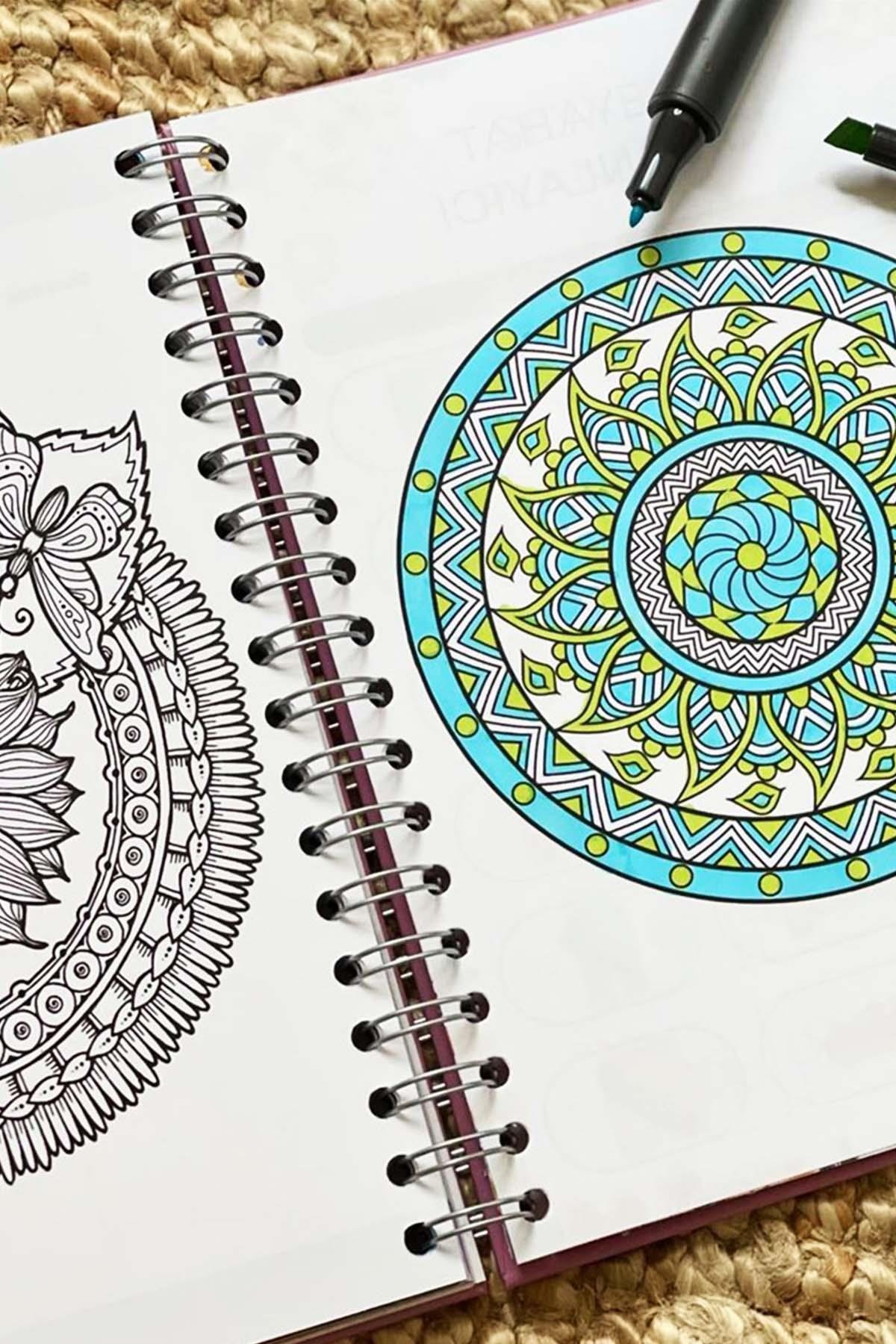 Kedi Noodle Tasarımlı Spiralli Sticker'lı Tarihsiz Konuşan Ajanda Haftalık Planlayıcı Defter