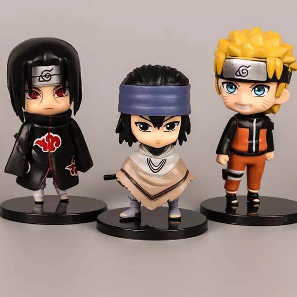 Naruto Figür Anahtarlık 3'lü Set 2 - Itachi, Uzumaki