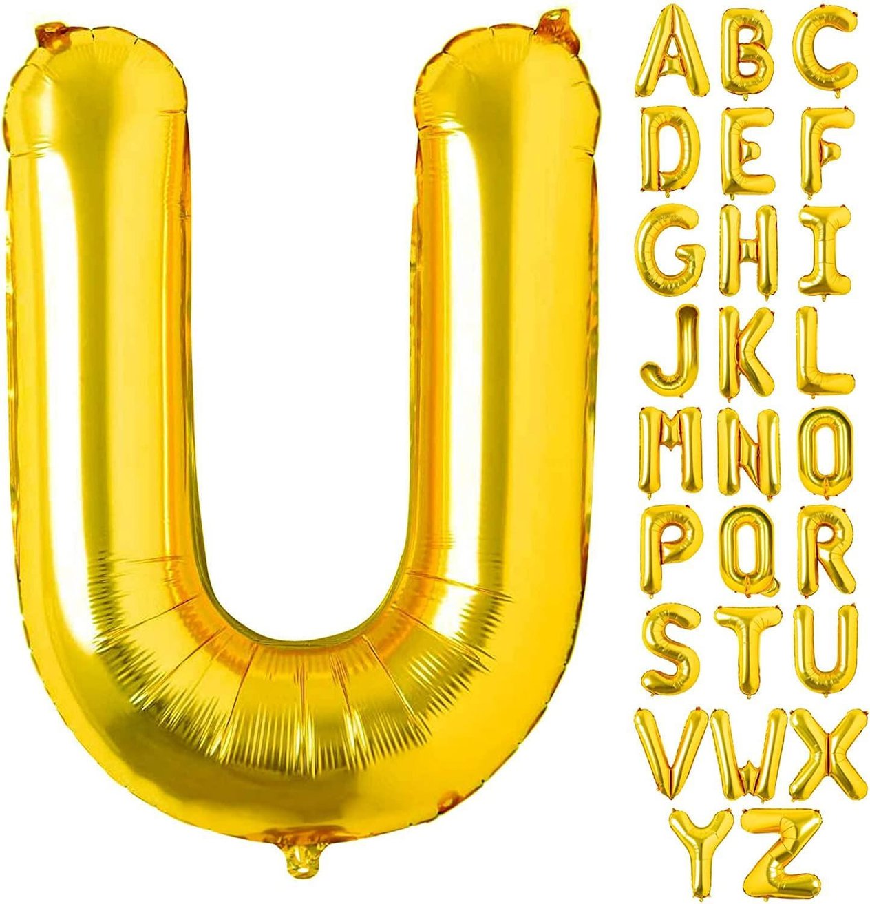 U Harf Gold Folyo Balon16 İnç 36 cm