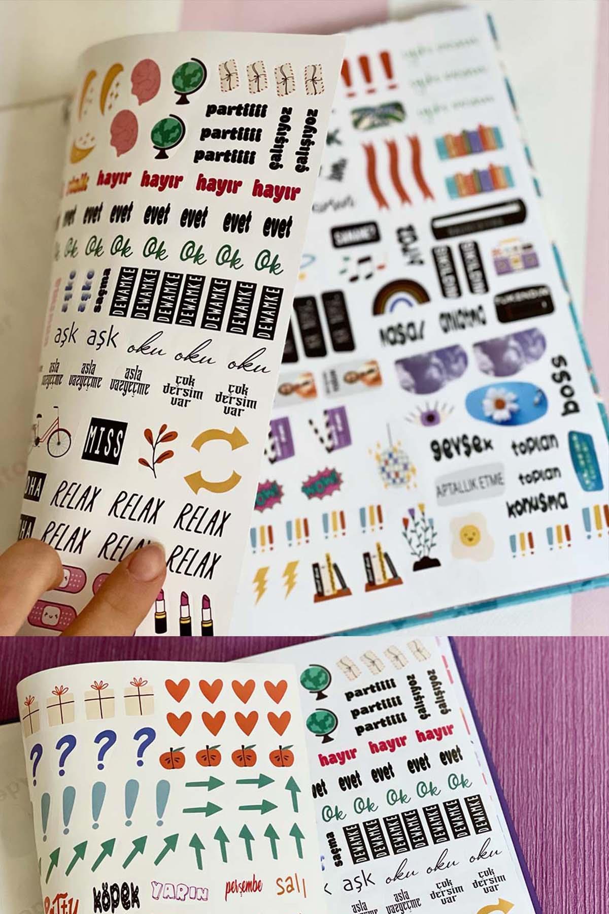 You Are Important Tasarımlı Spiralli Sticker'lı Tarihsiz Konuşan Ajanda Haftalık Planlayıcı