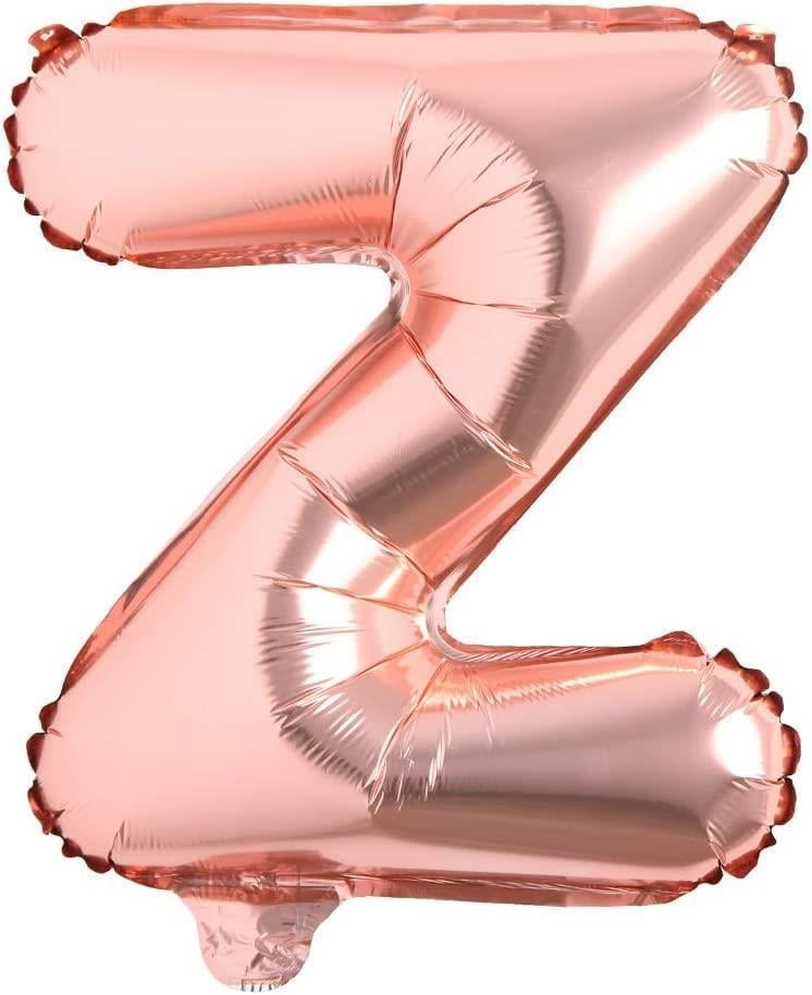 Z Harf Rose Gold Folyo Balon16 İnç 36 cm
