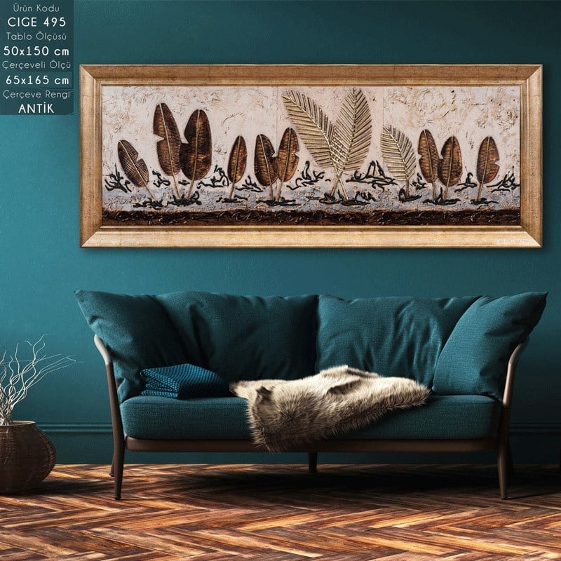 CIGE 495 Çerçeveli Tablo - Kare Home