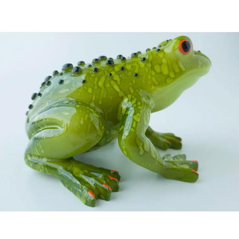 Dekoratif Kurbağa Yeşil 13 cm - Kare Home