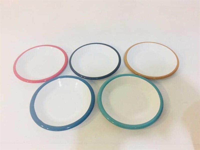 Emaye Çerez Tabağı 12 cm Oksit Sarı - 12-cm-emaye-çerez-tabağı-oksit-sarı-renkli