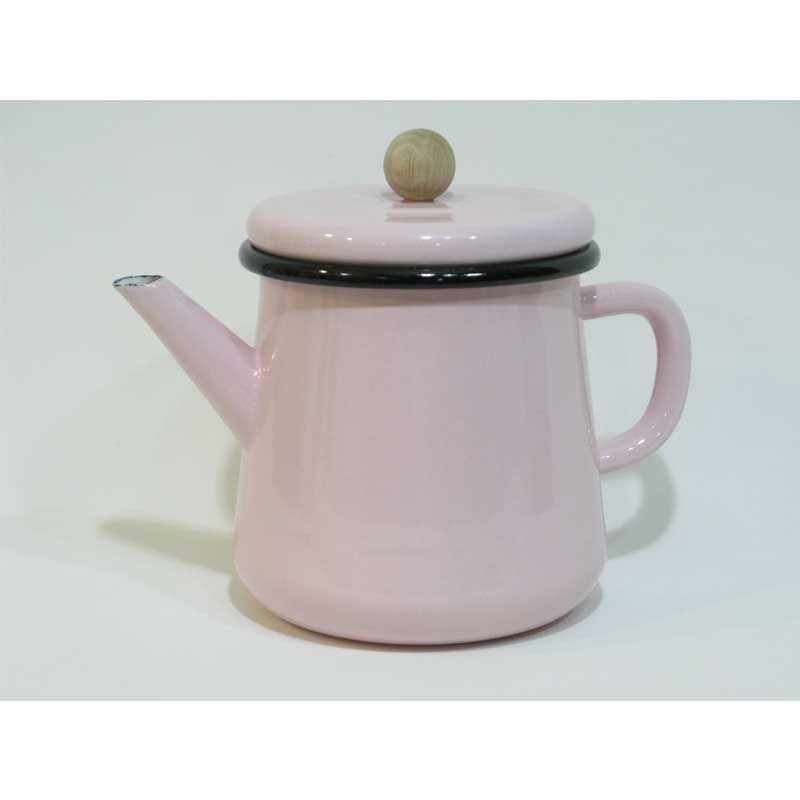 Emaye Konik Demlik Pembe 1200 cc