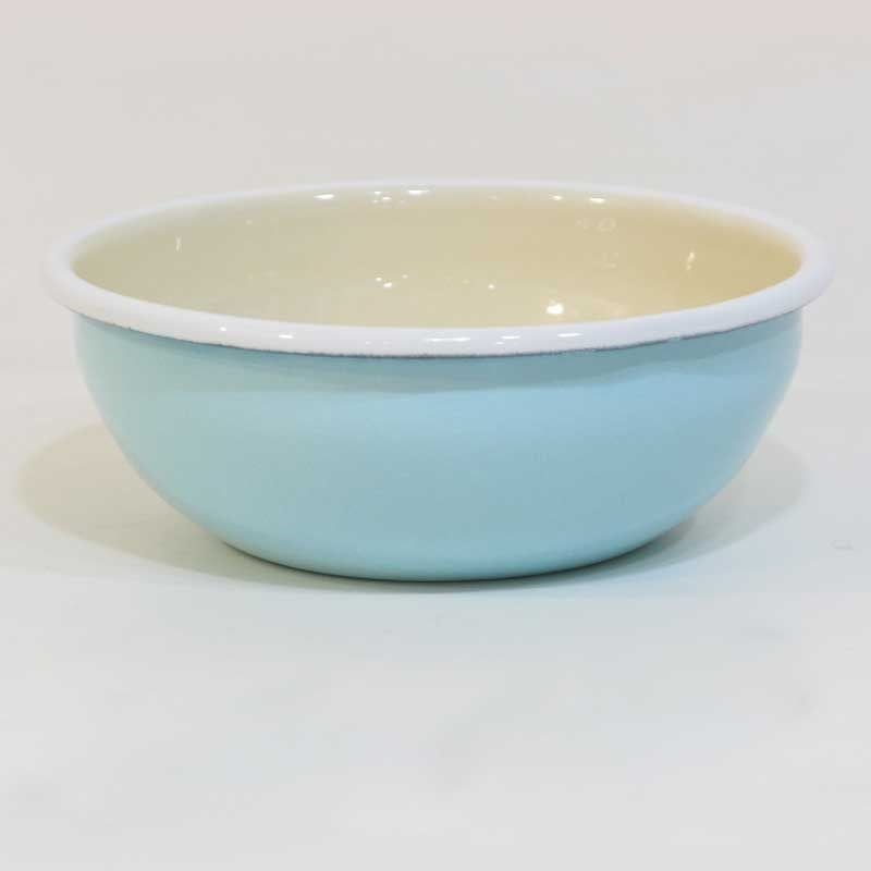 Emaye Renkli Kase 16 cm Nil Mavisi
