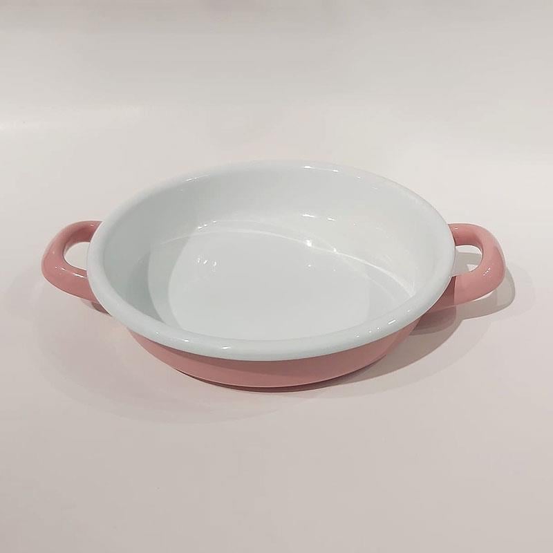Emaye Sahan 19 cm Gül Kurusu - Emayeci