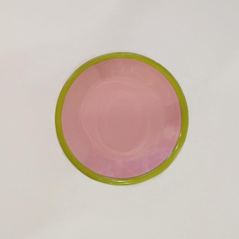 Emaye Tabak 12 cm G.Kurusu Kordon F.Yeşil - dekoratif-gül-kurusu-12-cm-emaye-tabak-fıstık-yeşili-detaylı