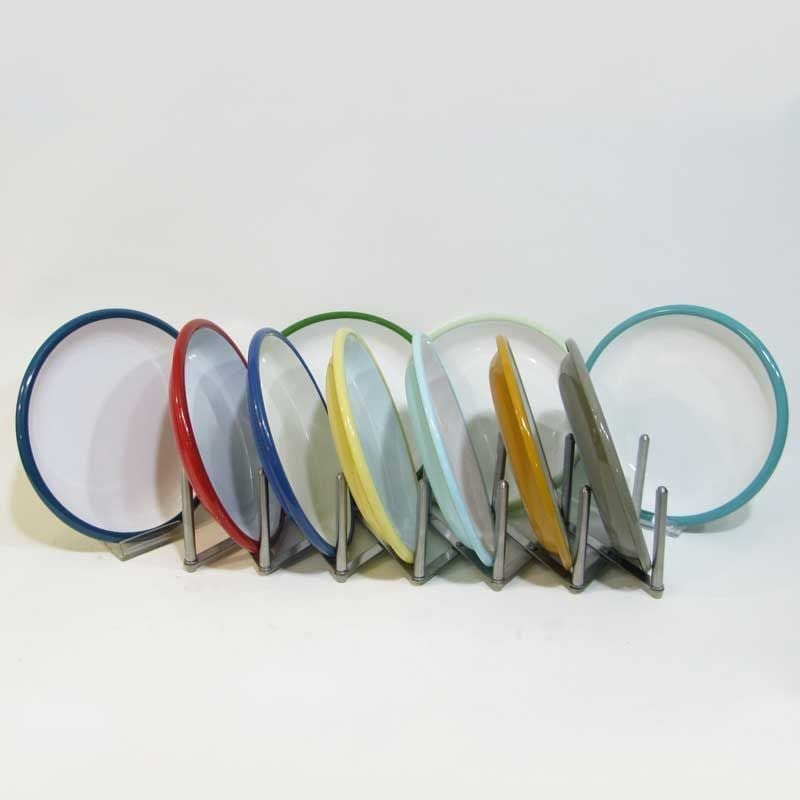 Emaye Tabak 20 cm Turkuaz - dekoratif-emaye-tabak-ev-ofis