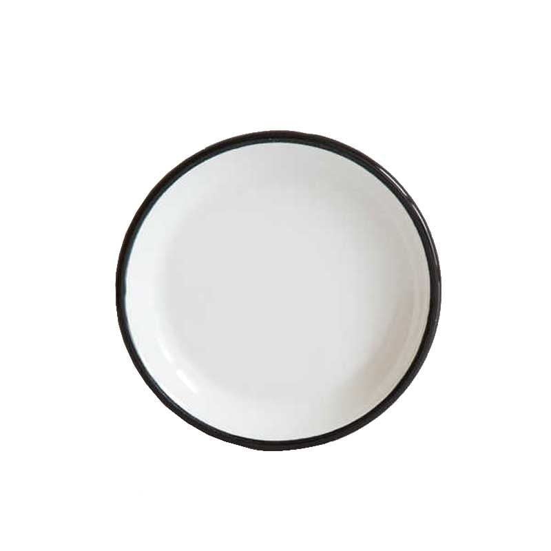 Emaye Tatlı Tabağı 17 cm Siyah - çok-amaçlı-emaye-servis-tabağı-17-cm-siyah