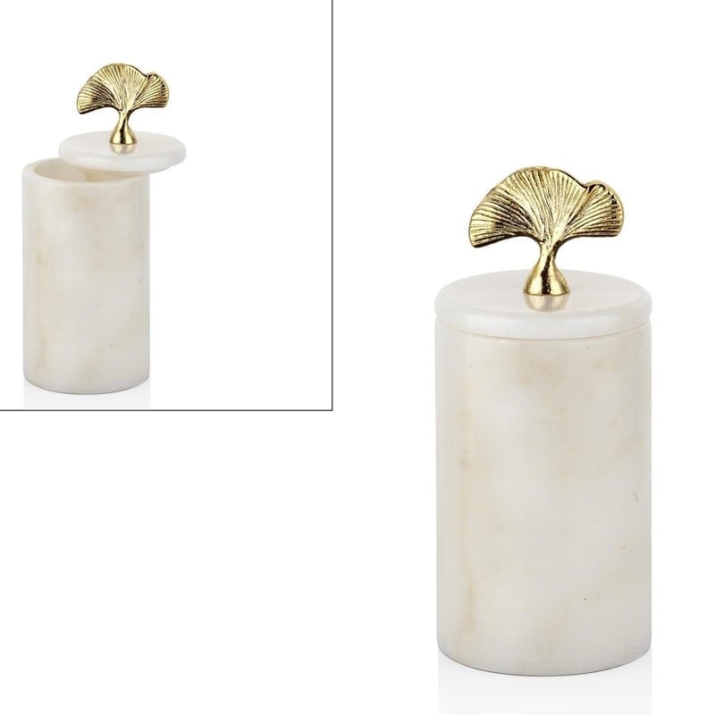 Mermer Kaideli Dekor Kutu Ginkgo 20 cm