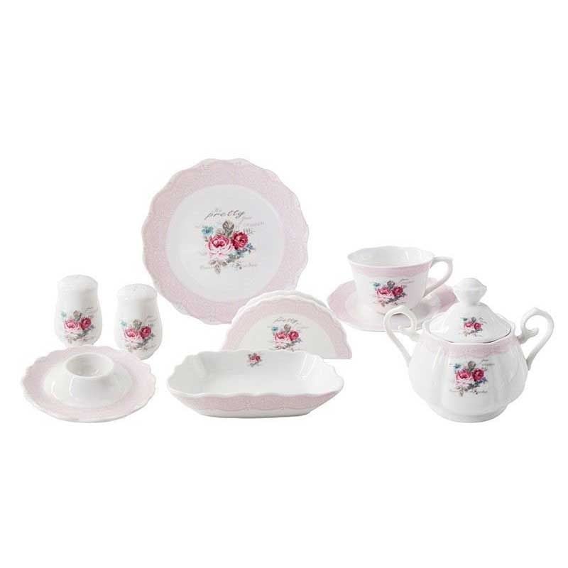 Pretty Rose 35 Parça Kahvaltı Takımı
