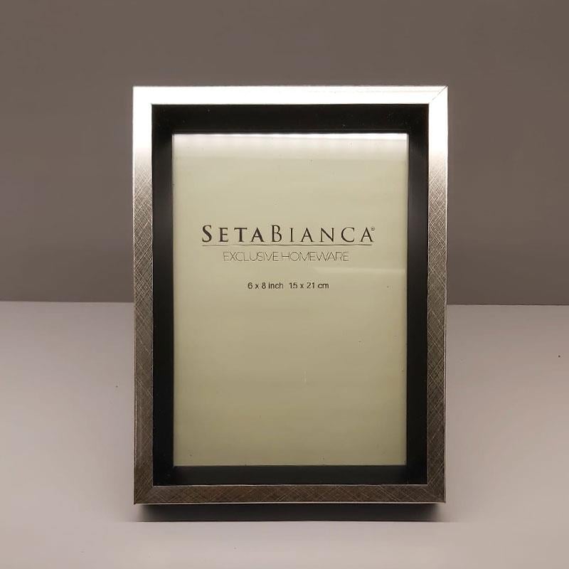 Seta Bianca Art Deco 15 x 21 cm Çerçeve Gümüş