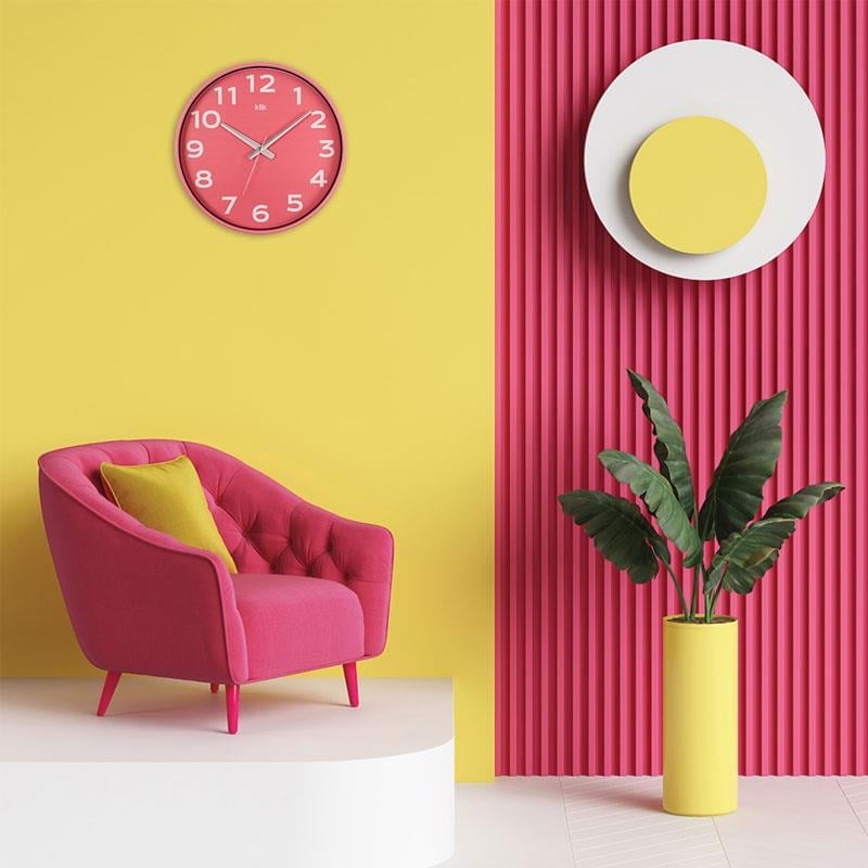 camlıca-home-simplex-joy-yuvarlak-duvar-saati-pembe