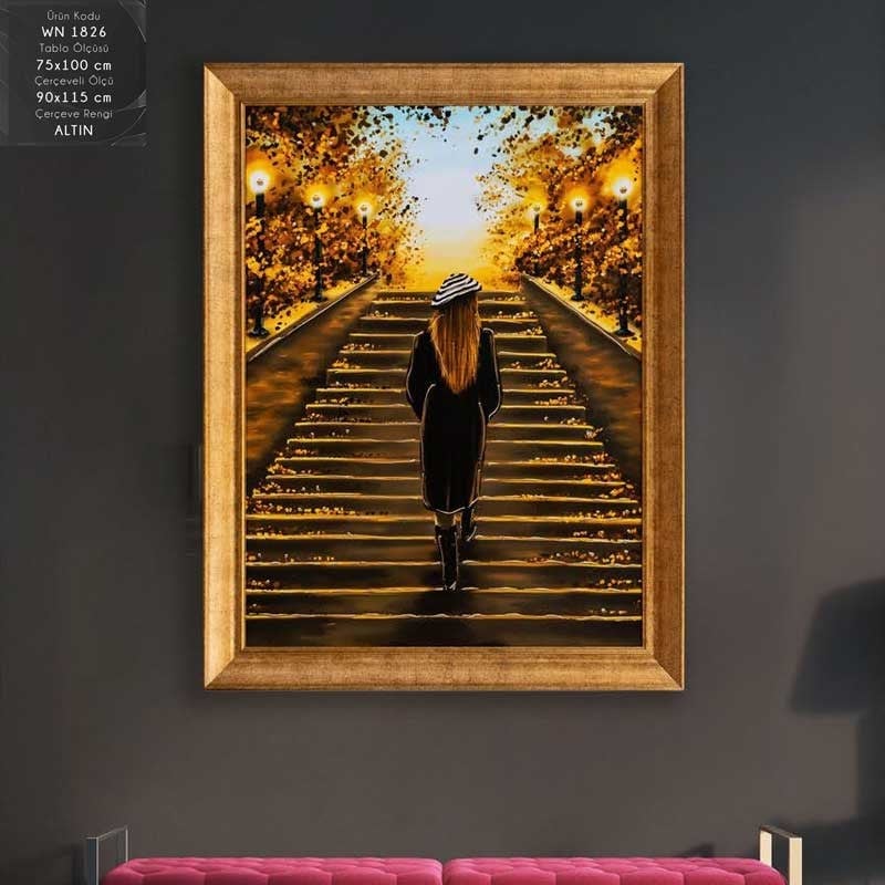 WN 1826 Çerçeveli Tablo - Kare Home