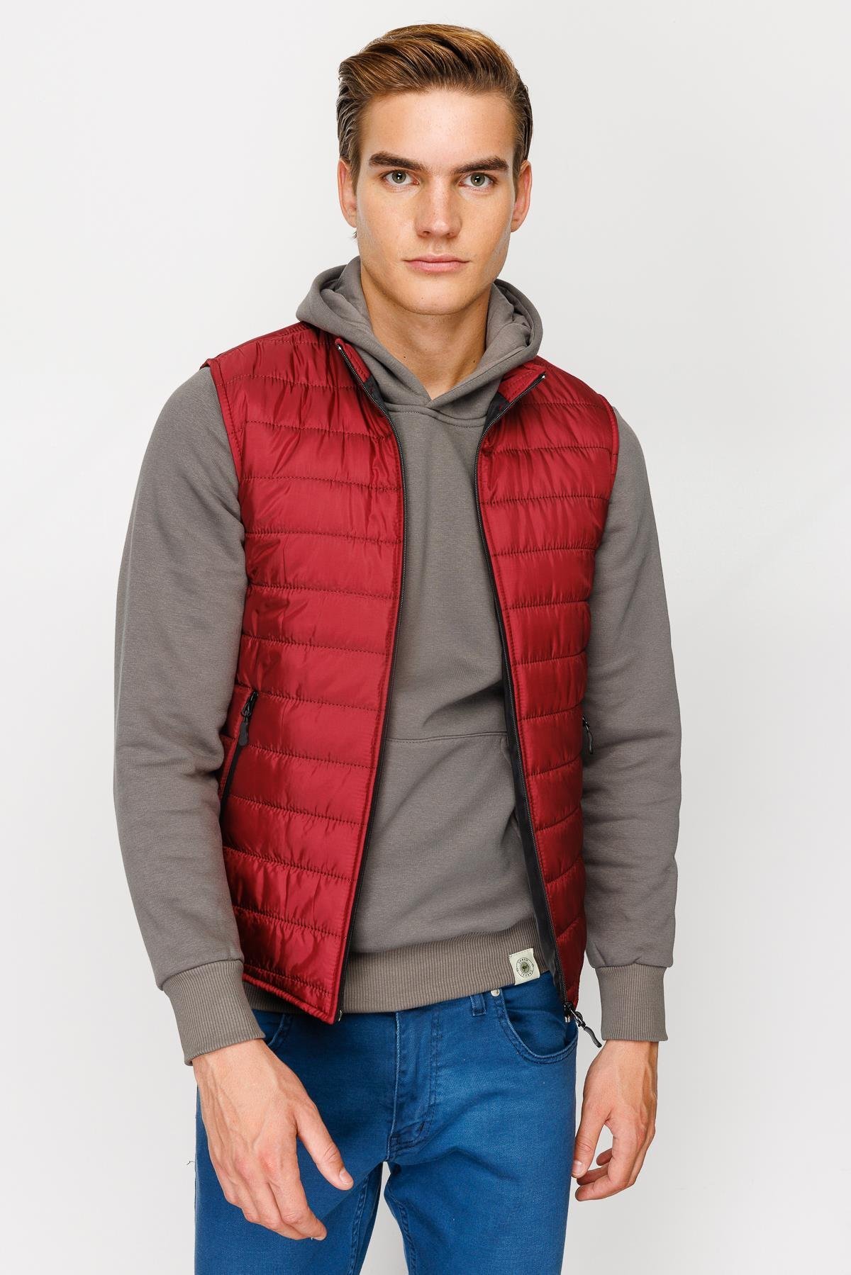 ERKEK BORDO STANDART STD PMP YELEK