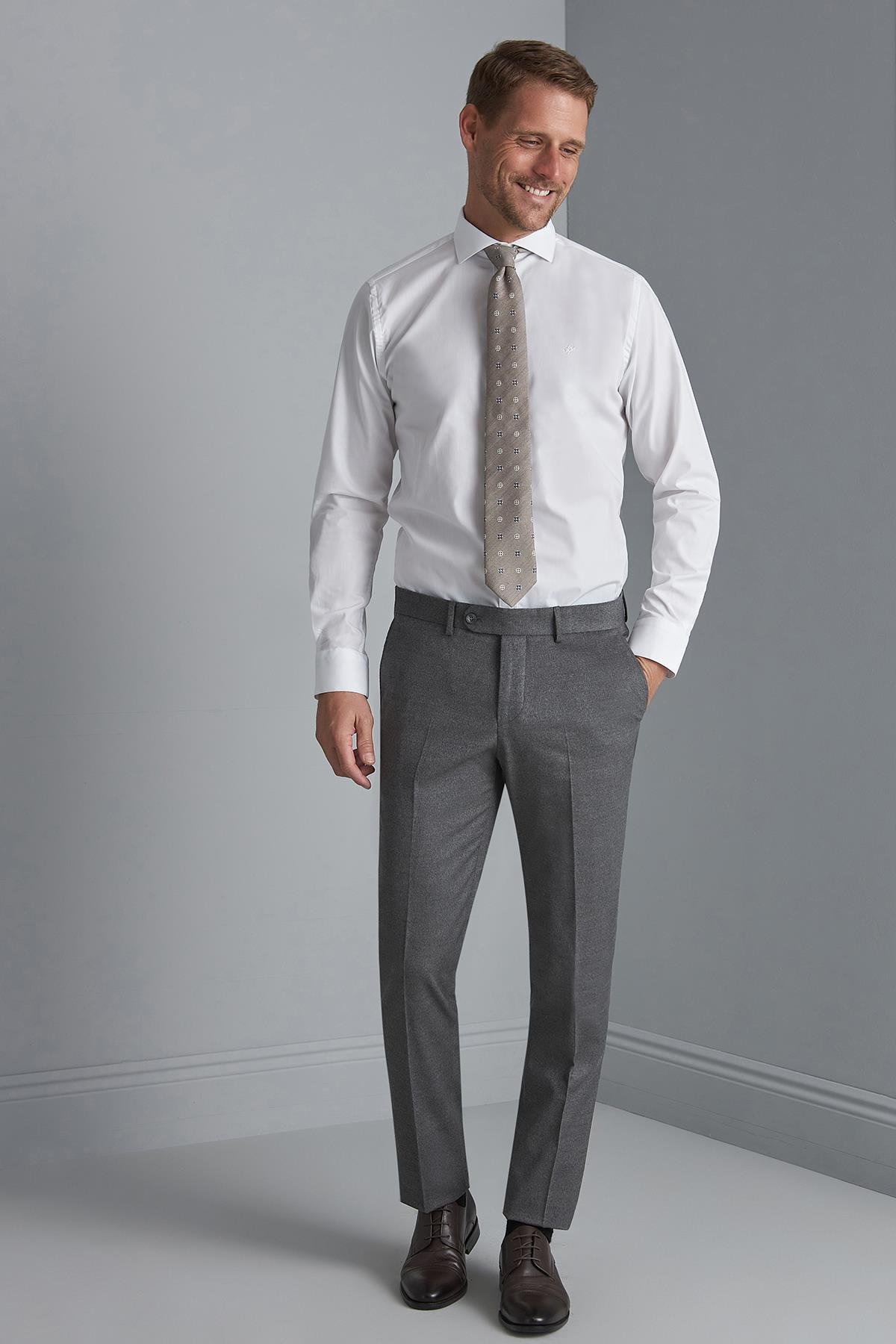 ERKEK GRİ REGULARFIT / RAHAT KALIP STD PANTOLON