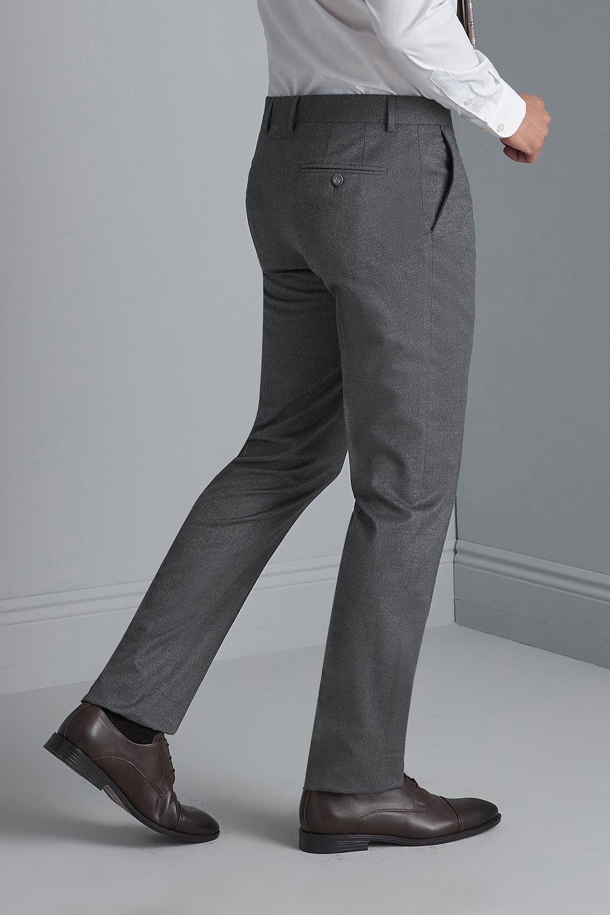 ERKEK GRİ REGULARFIT / RAHAT KALIP STD PANTOLON