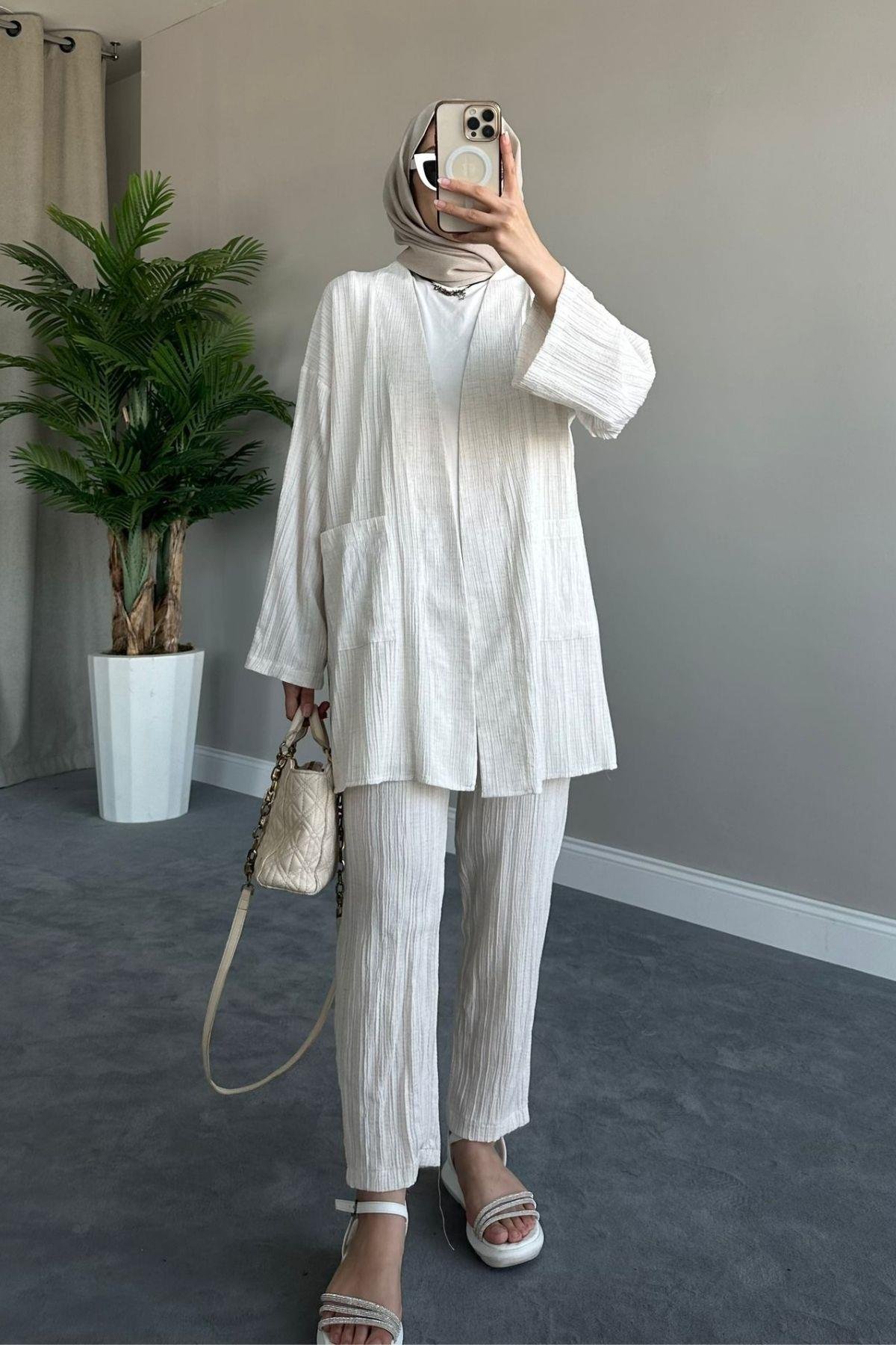 Asil Kimono Takım Bej, Fiyatları 
