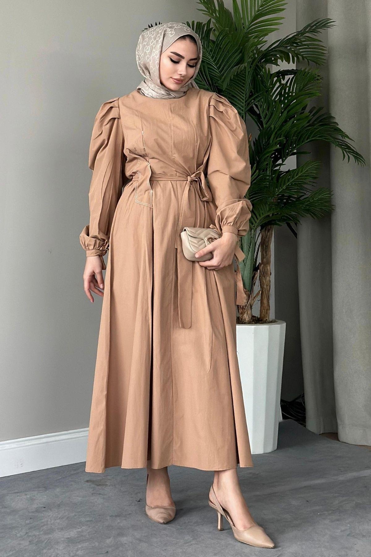 Reglan Kol Elbise Camel, Fiyatları 