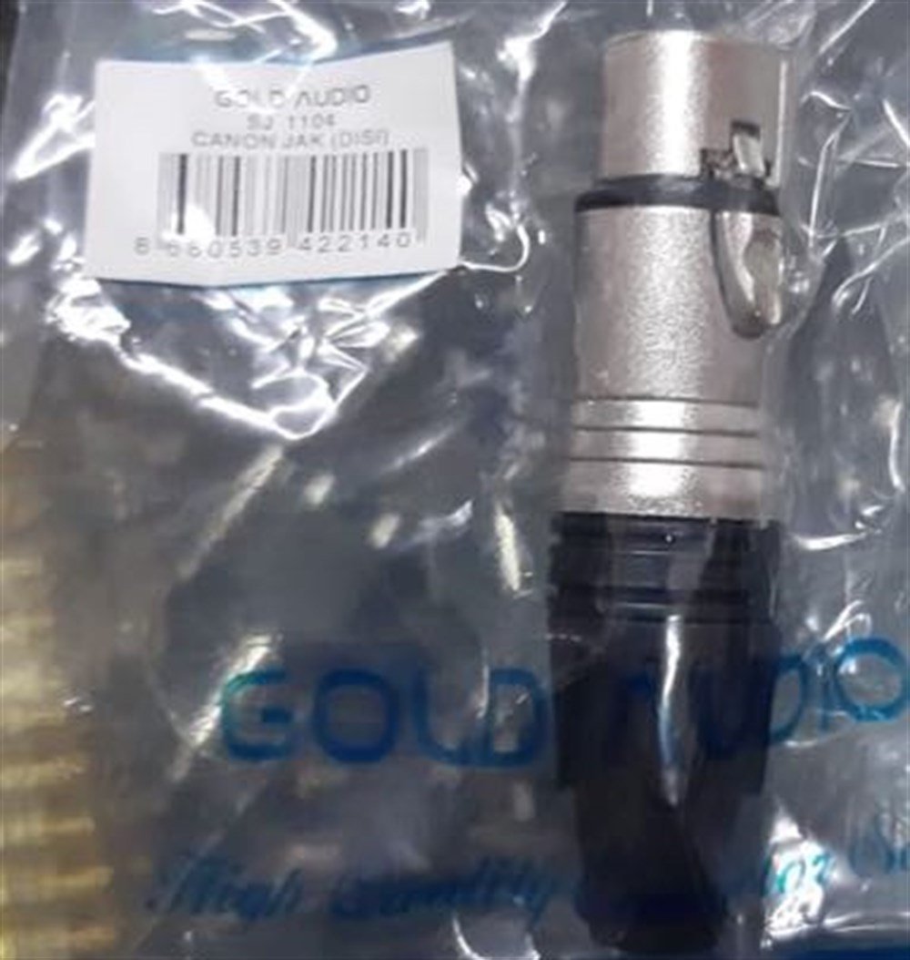 GOLD AUDIO SJ-1104-05 XLR DİŞİ-ERKEK JAK(KUTU İÇİ 20 ADET PAKET)