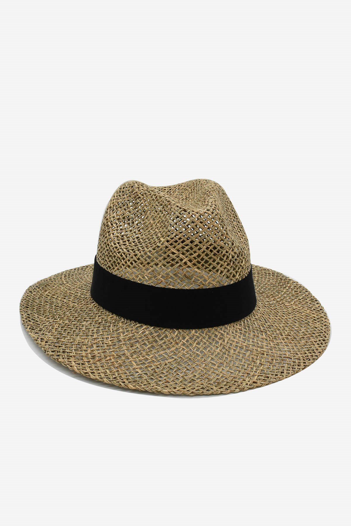 Natural Seaweed Straw Panama Hat