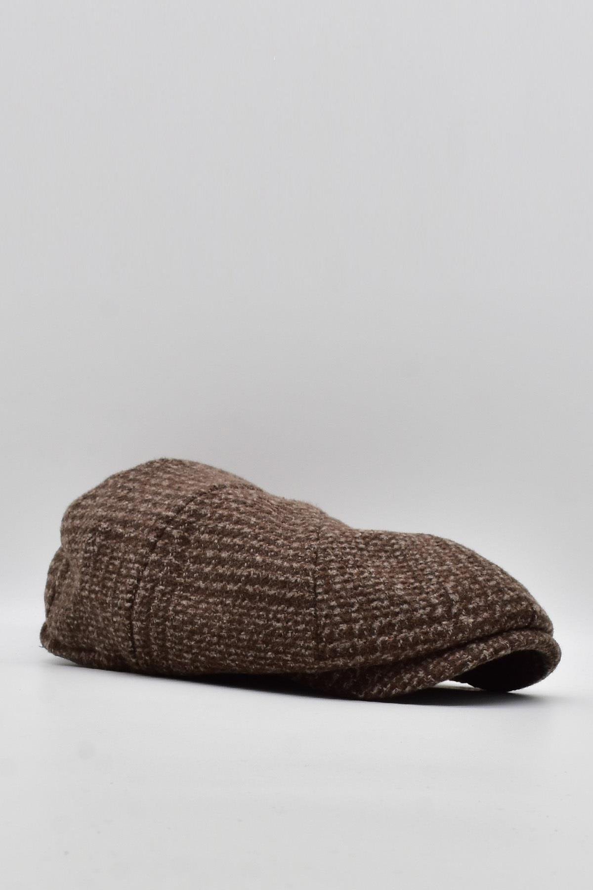 Men's Flat Cap English Brown Hat
