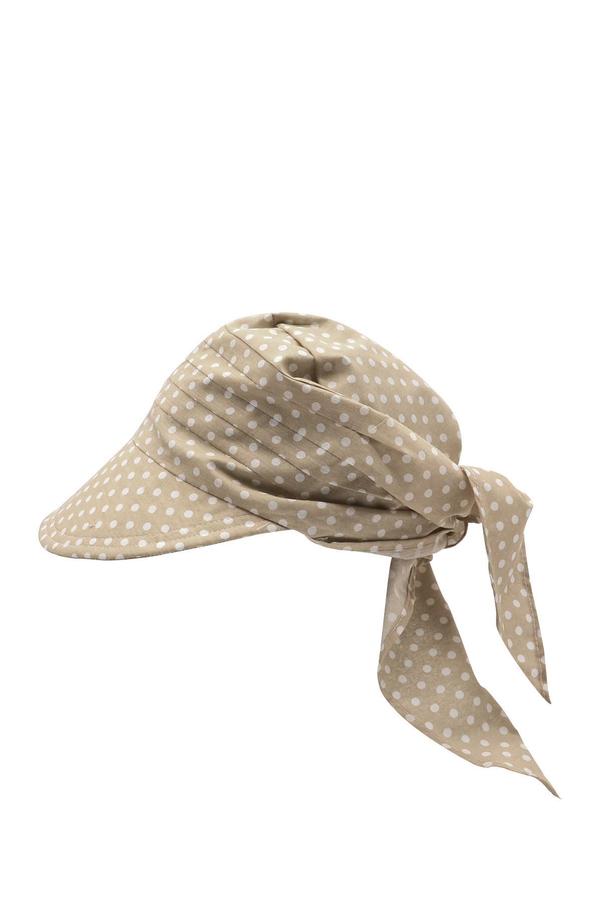 Women's Tied Scarf Floral Patterned Beach Hat