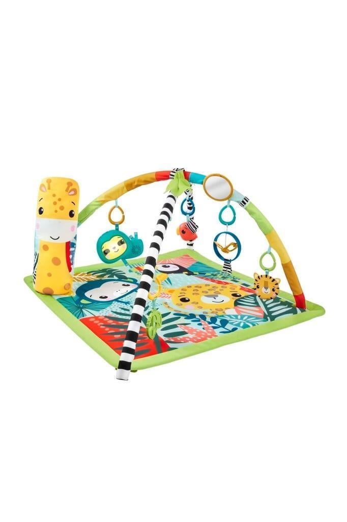 FISHER PRICEFisher Price 3'ü 1 Arada Yağmur Ormanı Jimnastik Merkezi HJW08, 3'ü 1 Arada Bebek Oyun Halısı