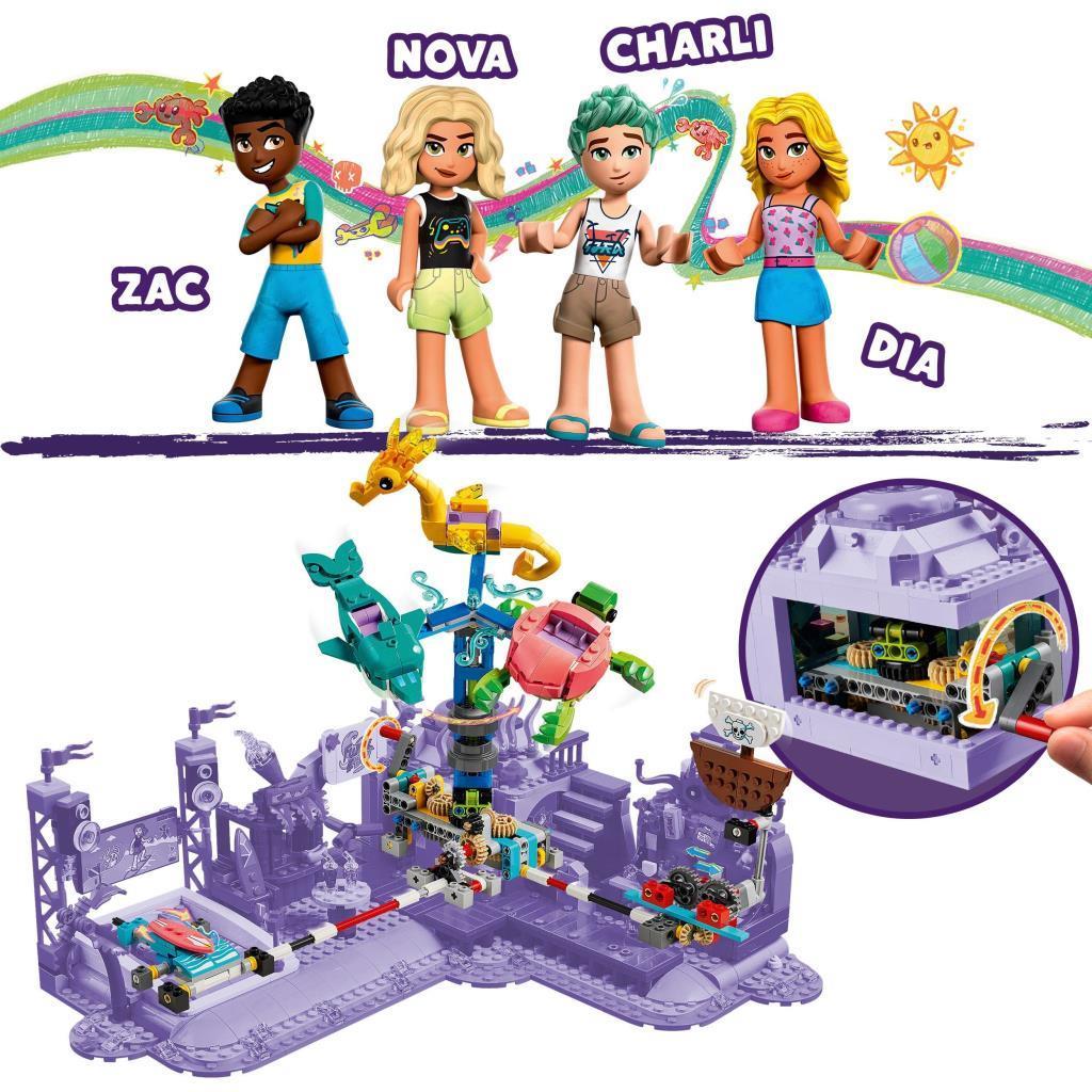 LEGOLEGO® Friends Plaj Lunaparkı 41737 - Deniz ve Su Sporlarını Seven Çocuklar İçin Yaratıcı Oyuncak Yapım Seti (1348 Parça)