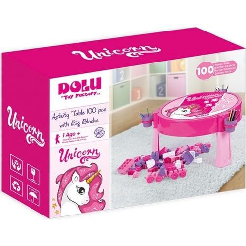 DOLUDOLU UNICORN 100 PARÇA BLOKLU AKTİVİTE MASASI 2572